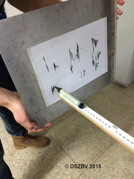 Schwingendes Lineal, Foto von Berat